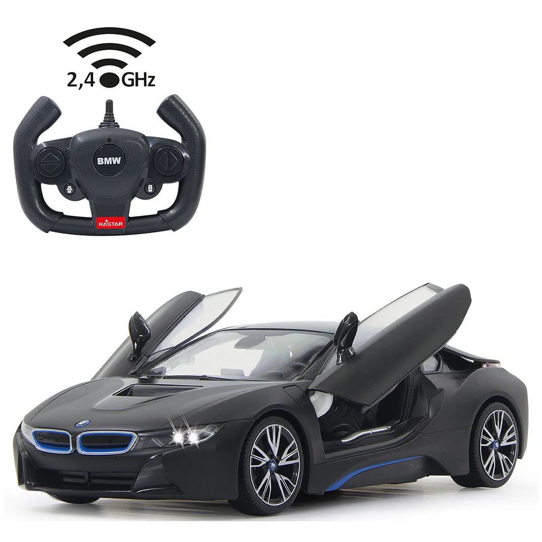 BMW I8 schwarz 24GHz