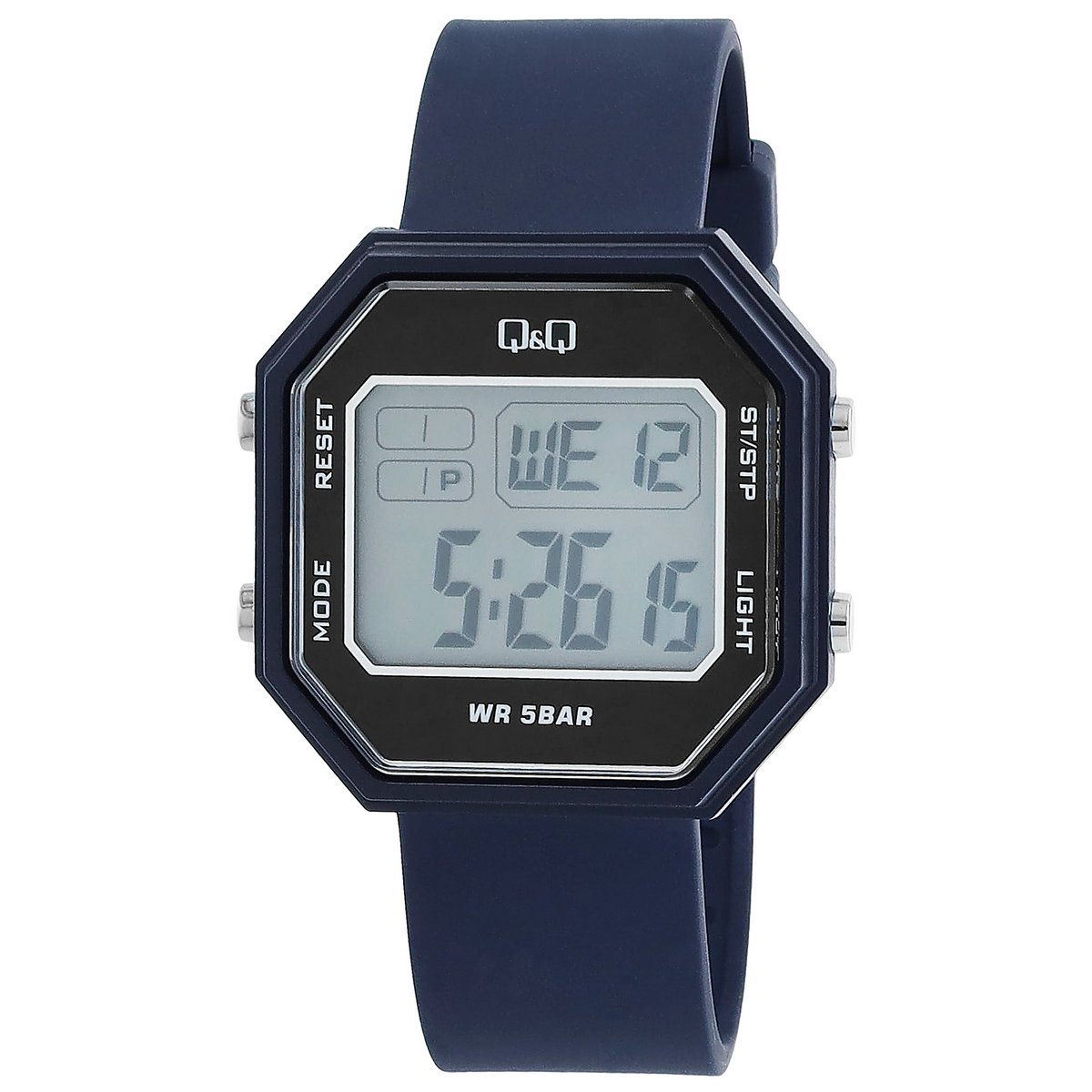 Digitaluhr mit Kunststoffarmband, Blau