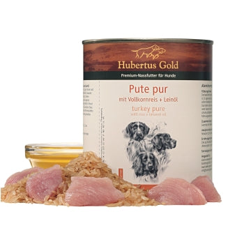 Hubertus Gold Nassfutter Pute pur 12 x 800g