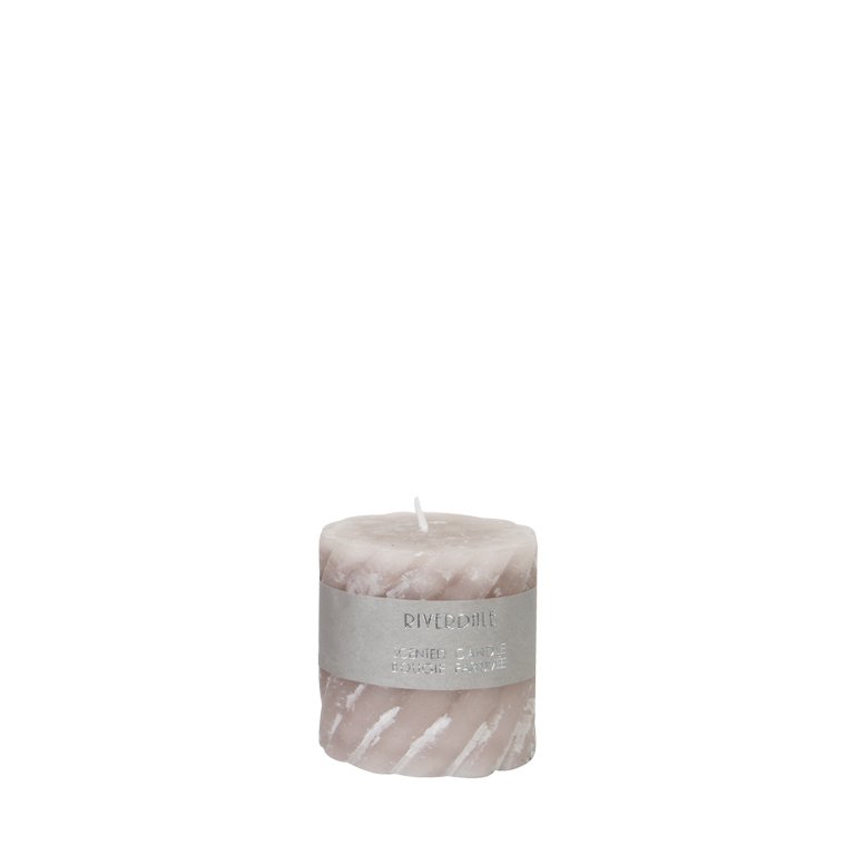 Duftkerze Swirl Jasmin Tea 7,5x7,5cm hellgrau