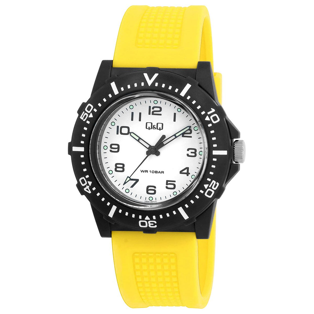 Q&Q Herrenuhr mit Silikonarmband, 10 BAR