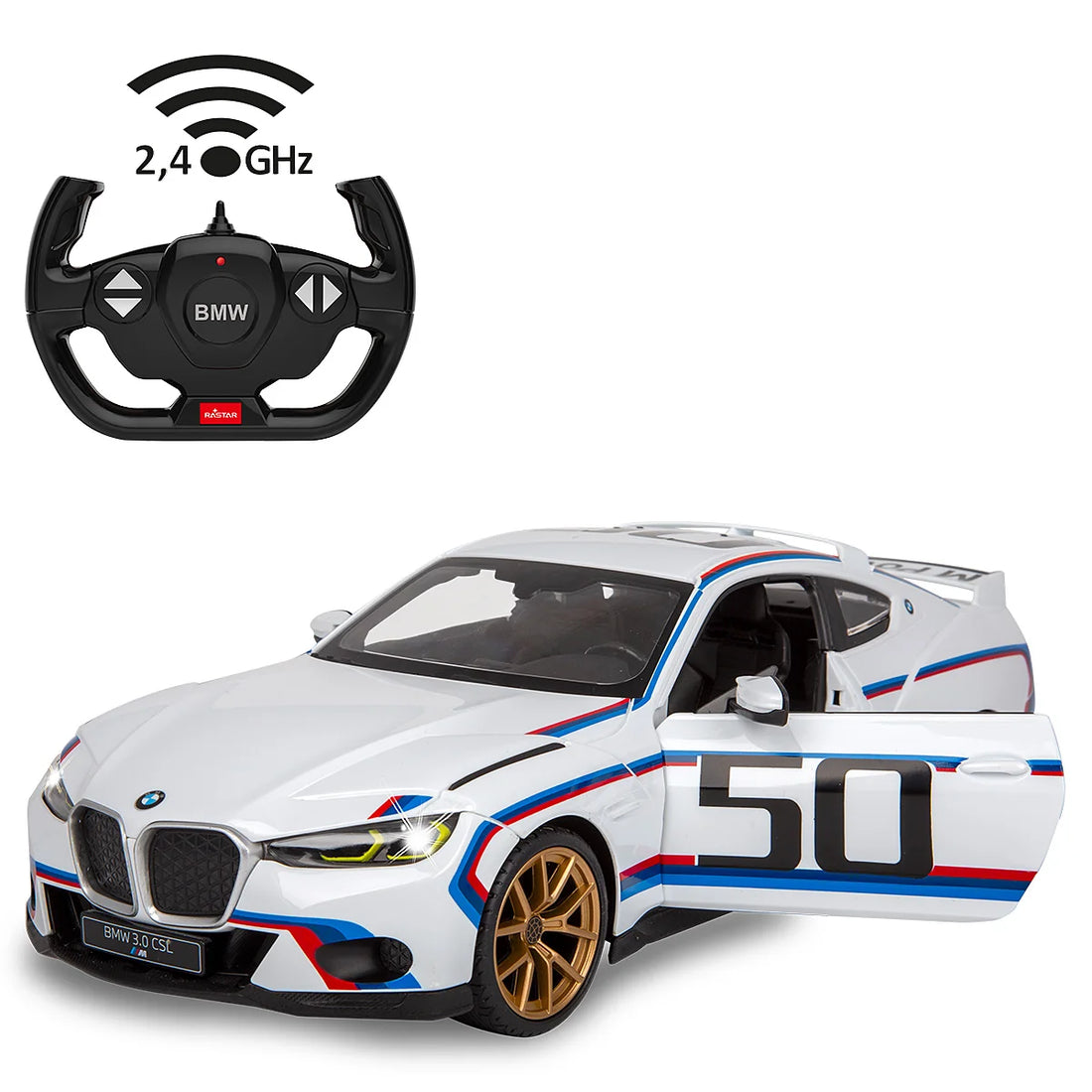 BMW 3.0 CSL 114 weiß 24GHz Tür 