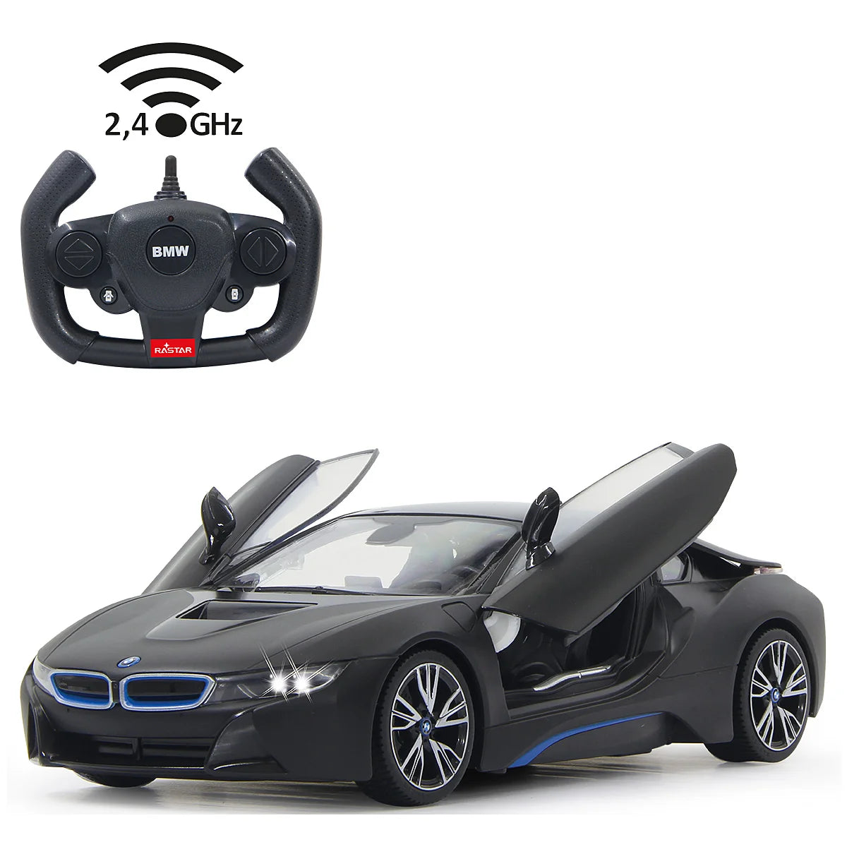 BMW I8 schwarz 24GHz