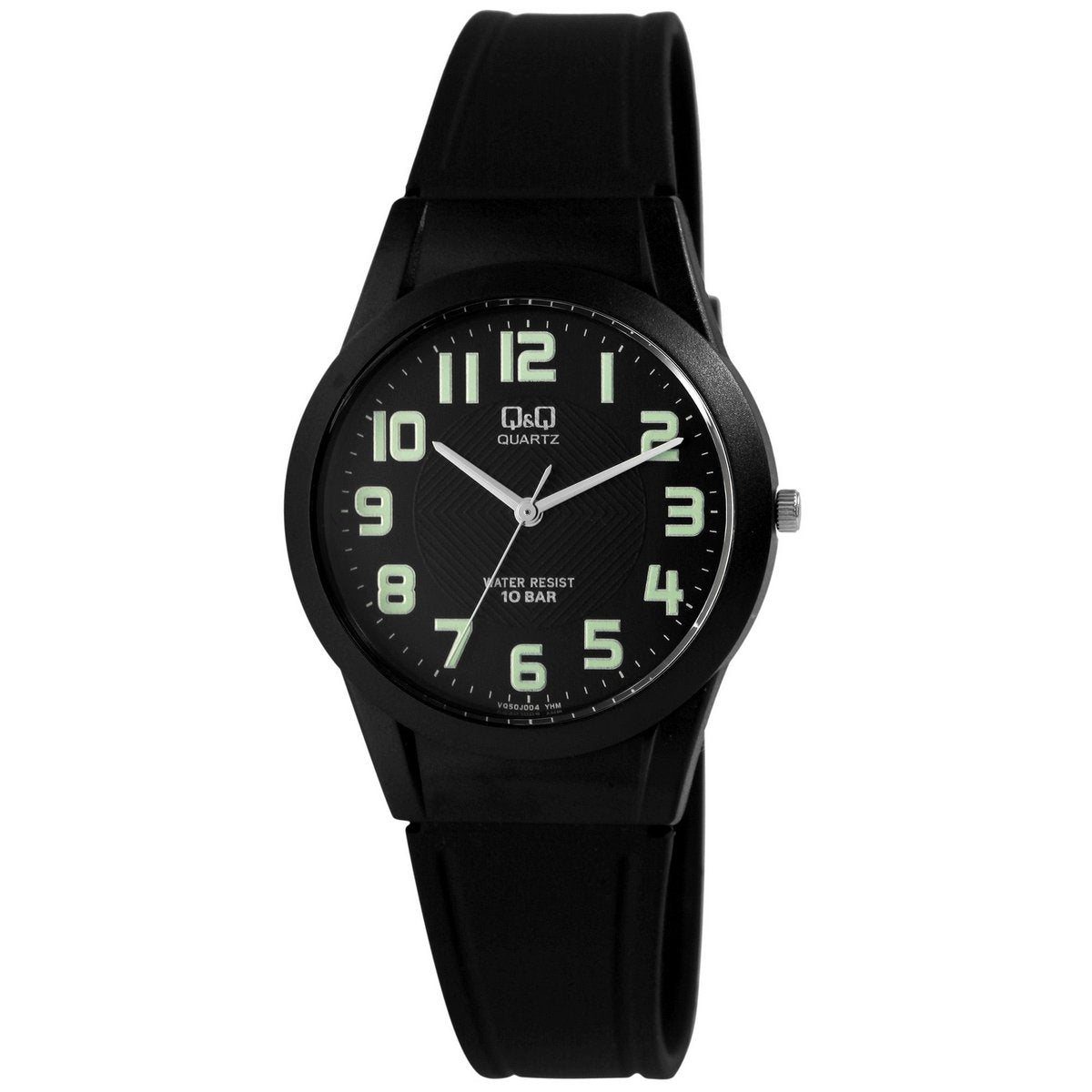 Q&amp;Q Unisexuhr mit Silikonarmband, 10 bar,