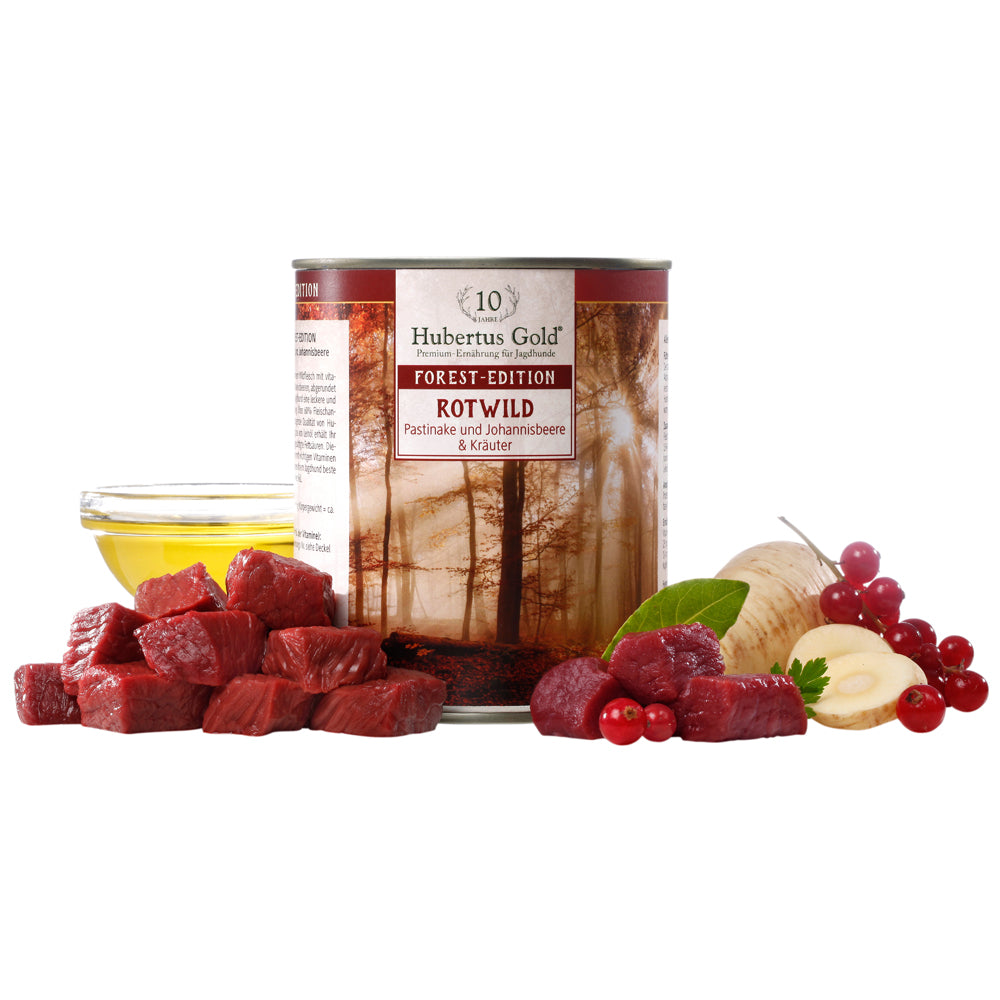 Hubertus Gold Nassfutter Forest-Edition Rotwild 6 x 800g