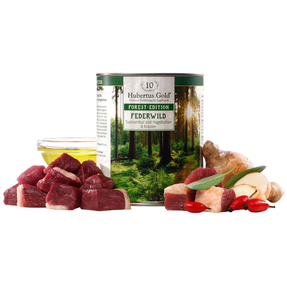 Hubertus Gold Nassfutter Forest-Edition Federwild 30 x 800g