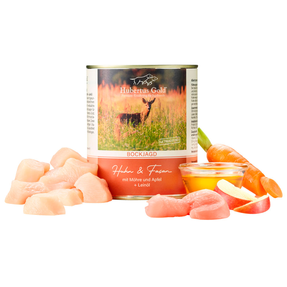 Hubertus Gold Nassfutter Bockjagd 2026 12 x 800g
