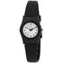 Q&Q Damenuhr Silikonarmband 10 BAR schwarz