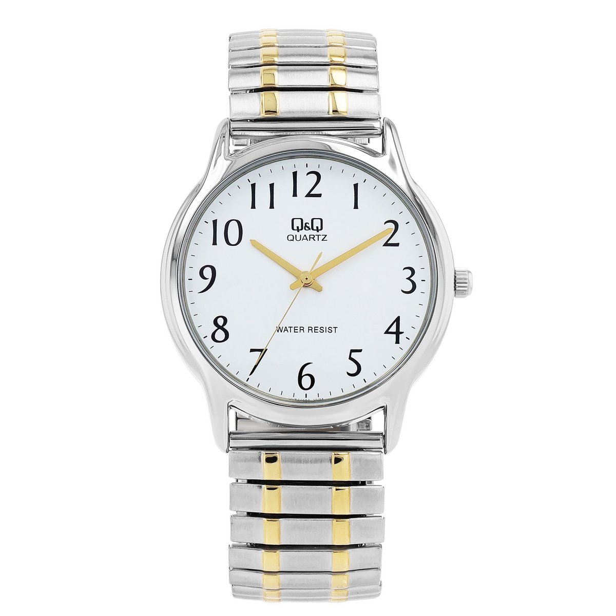 Q&amp;Q Edelstahl Herrenuhr