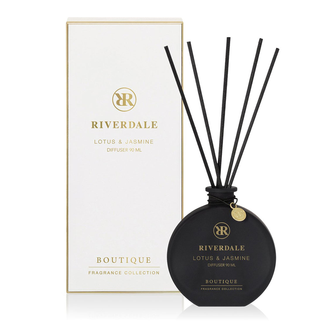 Boutique-Duftstäbchen Lotus &amp; Jasmin 90 ml weiß