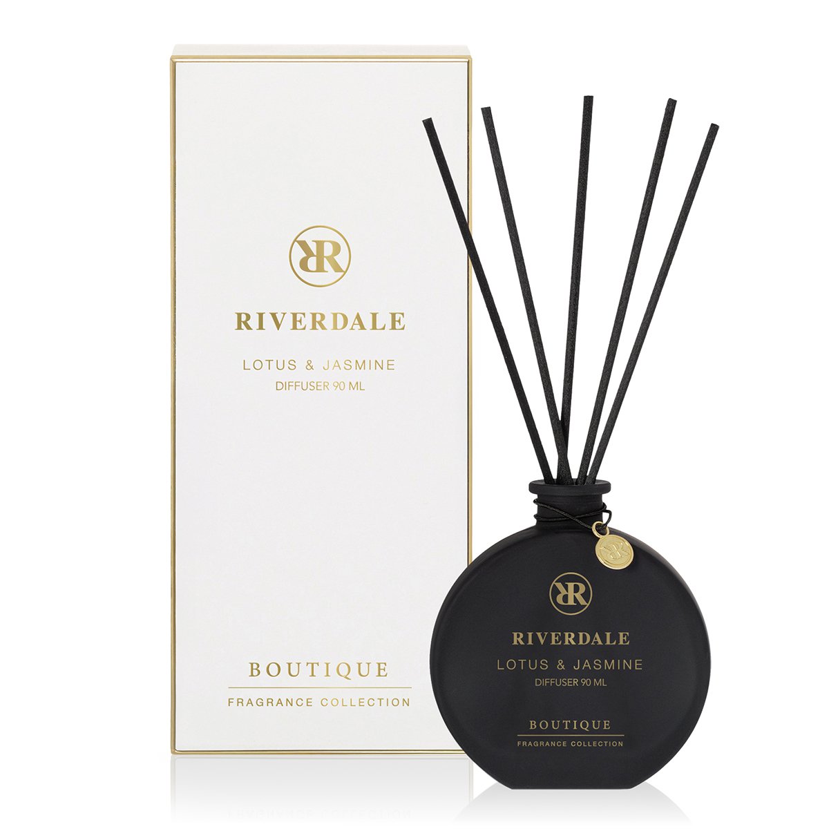 Boutique-Duftstäbchen Lotus &amp; Jasmin 90 ml weiß