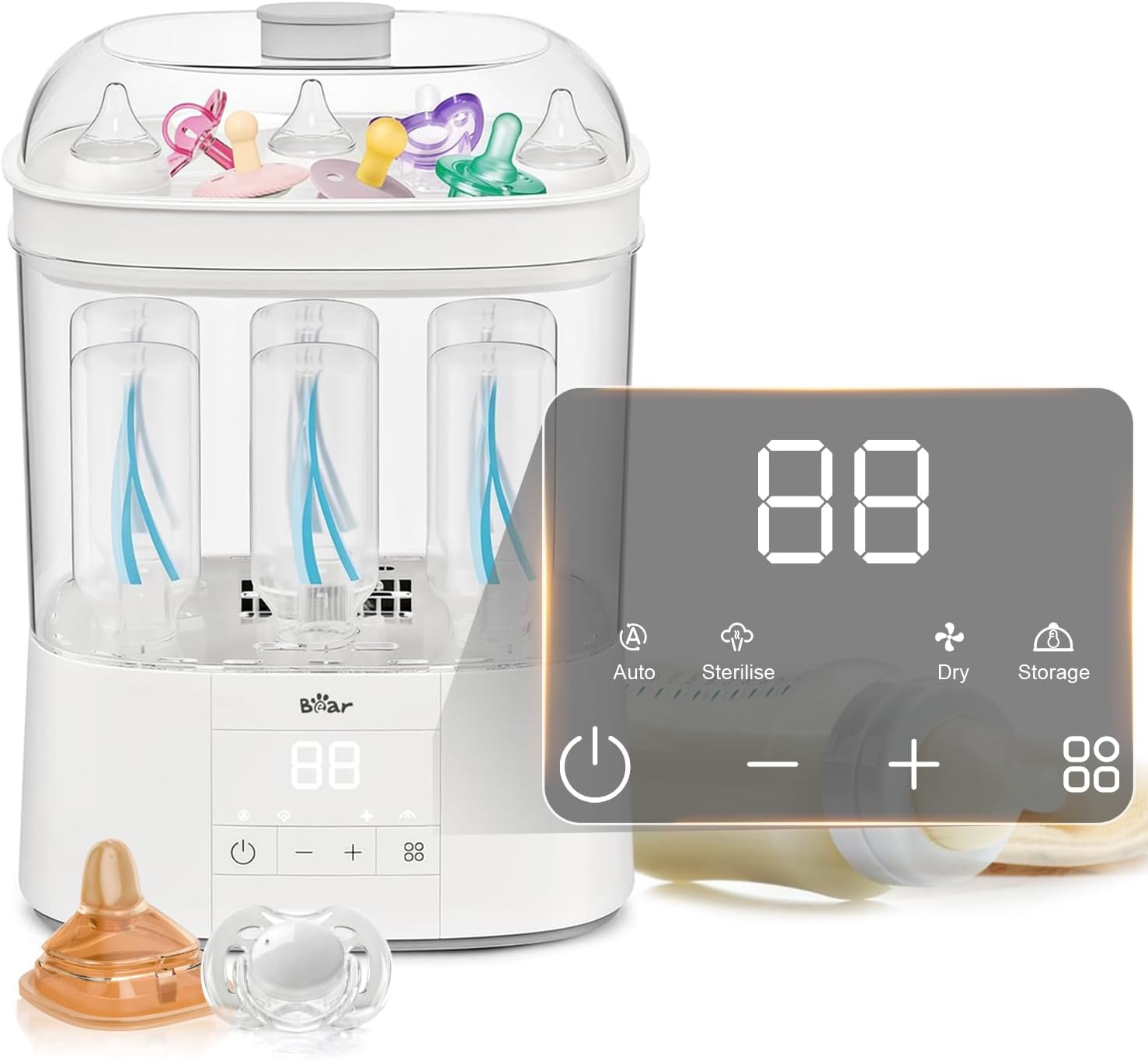 Babyflaschen Sterilisator mit Trocknungsfunktion