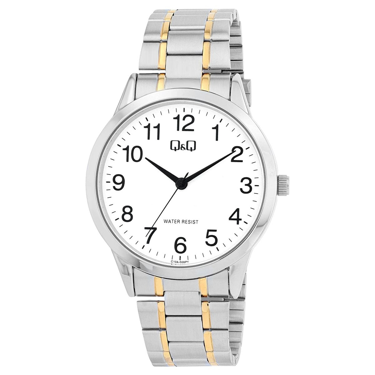 Q&amp;Q Herrenuhr mit Edelstahlband in bicolor, 3 BAR