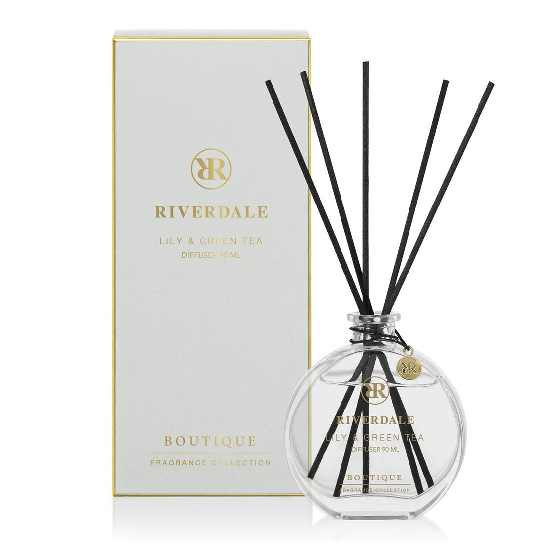 Boutique-Duftstäbchen Lily &amp; Green Tea 90 ml grau