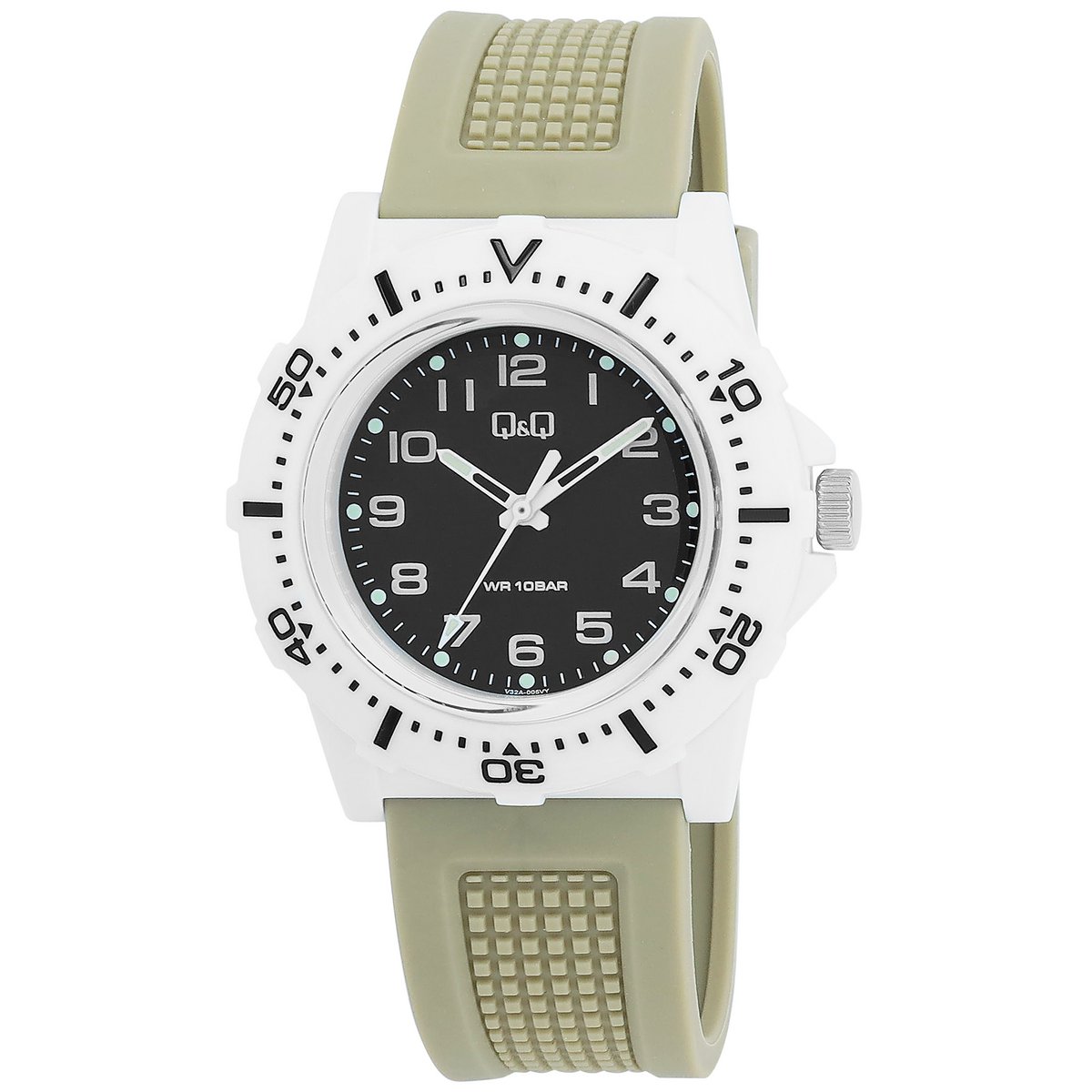 Q&amp;Q Herrenuhr mit Silikonarmband 