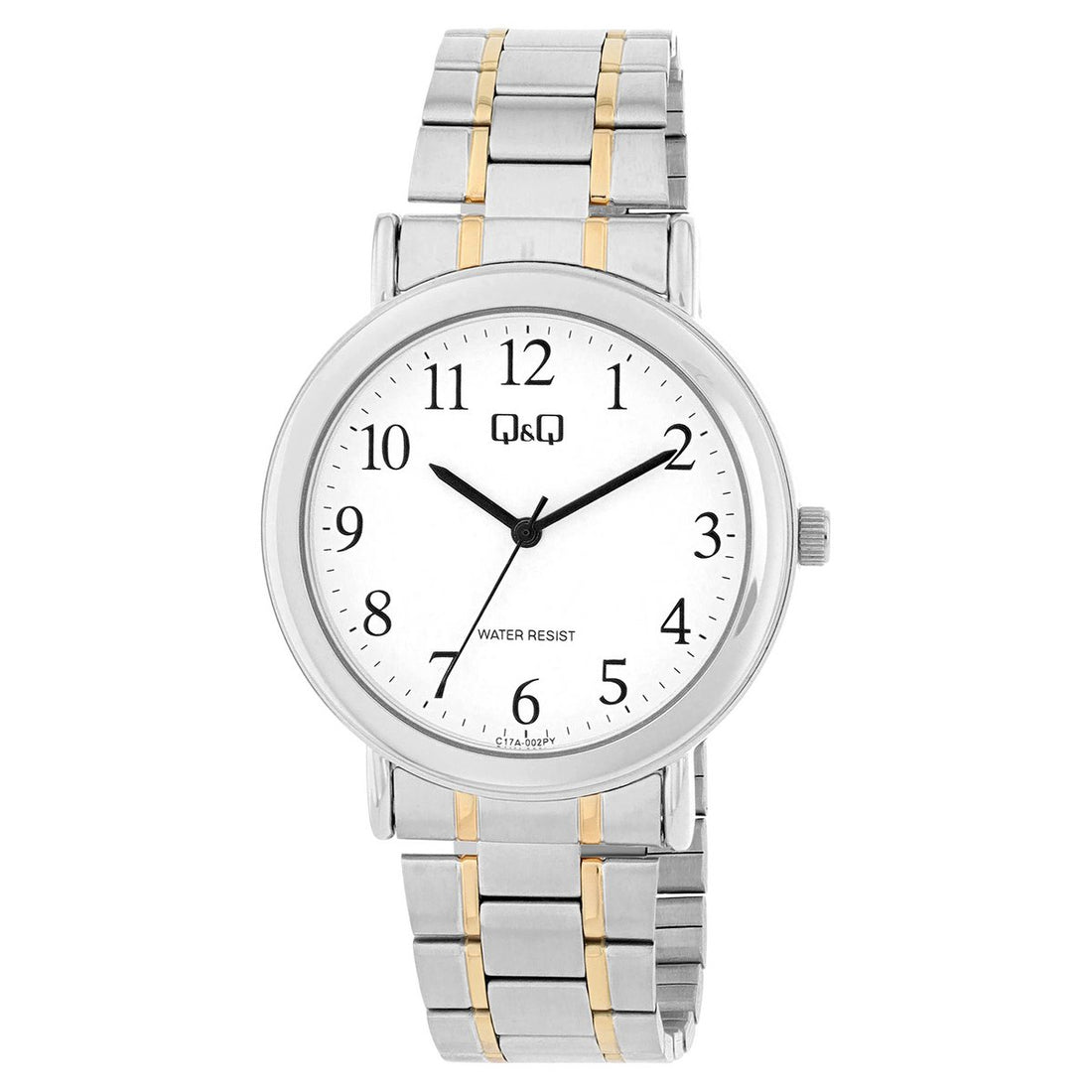Q&amp;Q Herrenuhr mit Edelstahlband in bicolor, 3 BAR