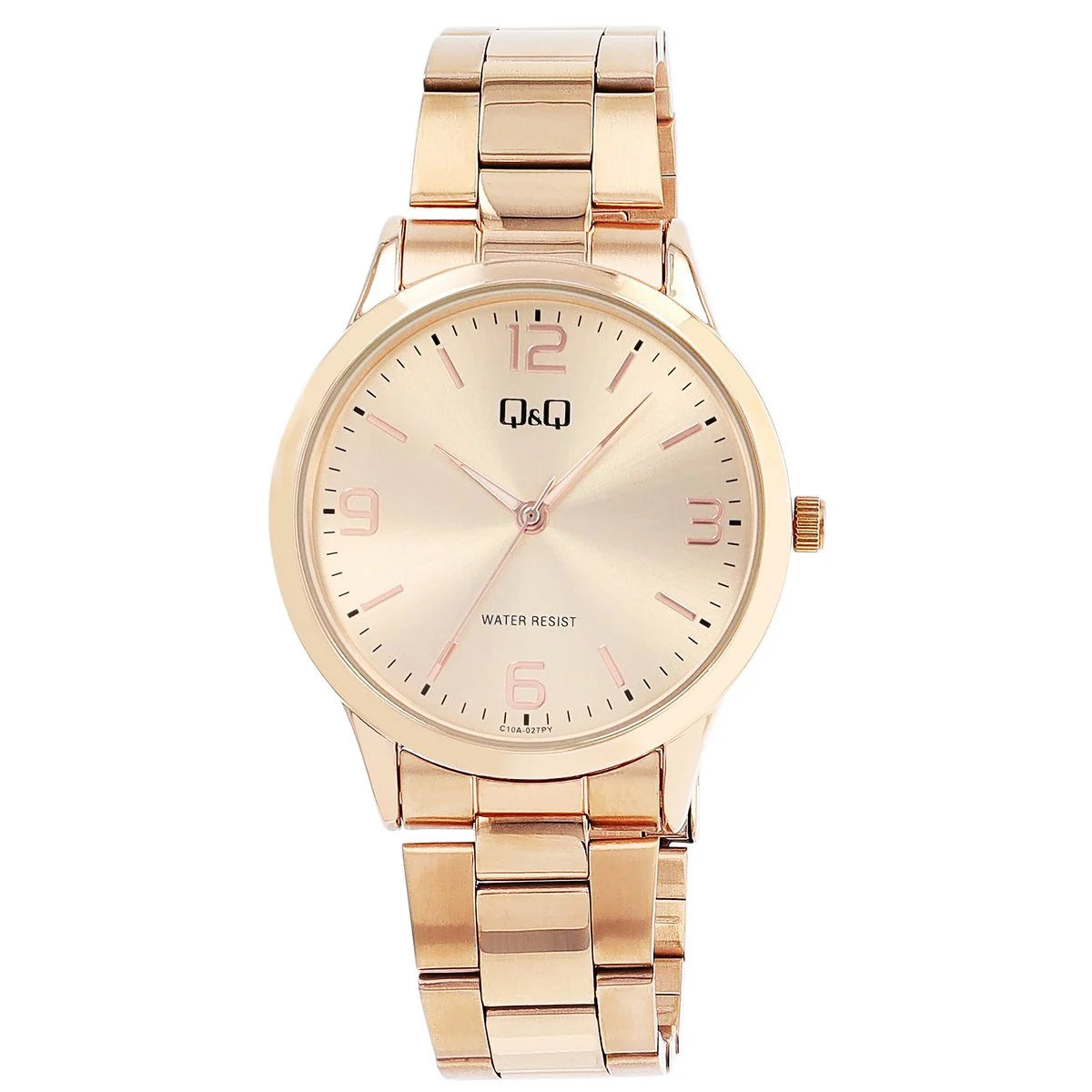 Q&amp;Q Unisexuhr mit Metallband, Ø 40 mm